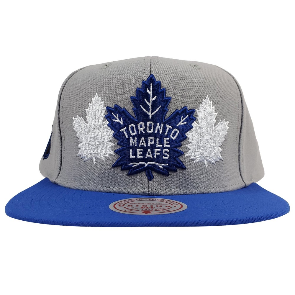 Toronto Maple Leafs Mitchell & Ness NHL Snapback Hat Cap Embroidery Logos NWT